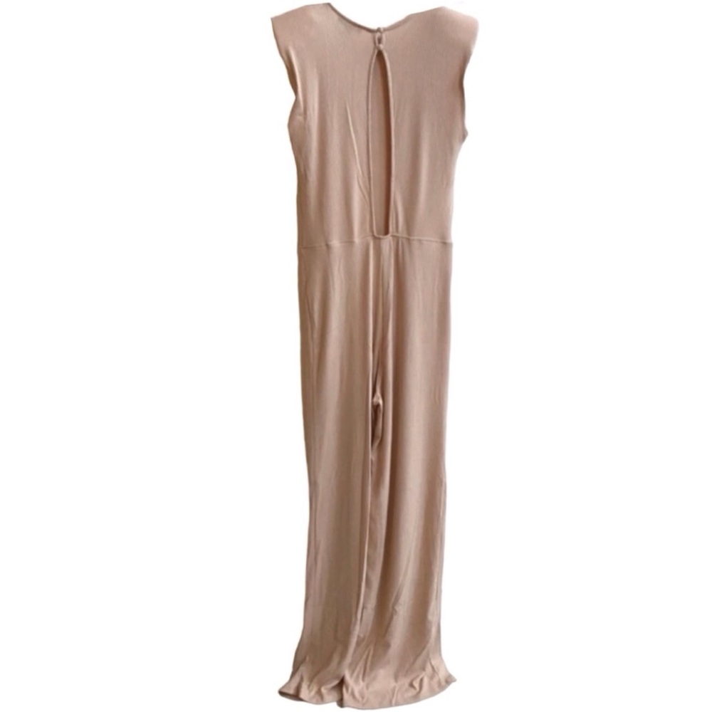 Shinestar Ribbed Cream Jumpsuit (NWT) (Size: Medium) - Picture 5 of 7
